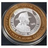 PLAZA - .999 FINE SILVER GAMING TOKEN (551 B40)