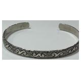 STERLING SILVER CUFF BRACELET 12.7 GRS