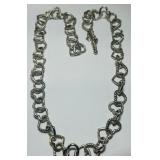 D. YURMAN  STERLING SILVER HEART NECKLACE