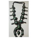 ELEGANT GREEN TURQUOISE BLOSSOM NECKLACE