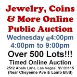 WELCOME TO OUR THUR. @4pm ONLINE PUBLIC AUCTION