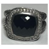 D. YURMAN PETITE ALBION ONYX RING