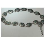 VINTAGE NAVAJO CONCHO TURQUOISE BELT 226 GRS