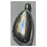 STERLING SILVER ABALONE PENDANT 5.1 GRS