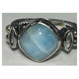 STERLING SILVER RETIRED MARAHLAGO LARIMAR