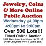 Wed.@4pm - Jewelry, Coins & More Online Auction 3/25