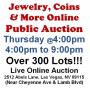 Thurs.@4pm - Jewelry, Coins & More Online Auction 3/26
