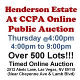 WELCOME TO OUR THUR. @4pm ONLINE PUBLIC AUCTION