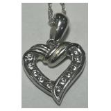 STERLING SILVER PENDANT WITH  18INCH CHAIN