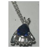 STERLING SILVER PENDANT WITH 18INCH CHAIN 4.70GRS