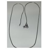 STERLING SILVER 18INCH SNAKE CHAIN 5.30GRS