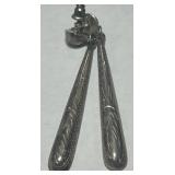 STERLING SILVER EARRINGS 7.60GRS