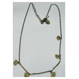 STERLING SILVER 16INCH  KARMA & LUCK CHAIN