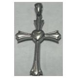 STERLING SILVER CROSS PENDANT 3.40GRS