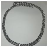 STERLING SILVER 61.60GRS  19INCH CURB LINK