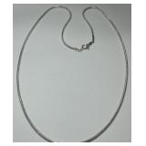 STERLING SILVER 19INCH SNAKE CHAIN 7.90GRS