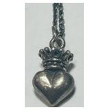 STERLING SILVER PENDANT WITH 18INCH CHAIN 8.90GRS