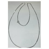STERLING SILVER 24INCH BOX CHAIN 5.70GRS
