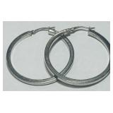 STERLING SILVER EARRINGS 3.70GRS