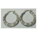 STERLING SILVER EARRINGS 5.20GRS