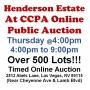 Thursday @4pm - Henderson Estate Auction @CCPA - 3/19