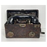 AMAZING WW2 BAKELITE MILITARY FIELD TELEPHONE