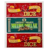 LARGE VINTAGE LAS VEGAS CASINO SLOT GLASS