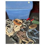 LARGE LOT OF VINTAGE HORSE TACK AND RELATED ITEMS