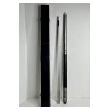VINTAGE TITANIUM POOL CUE STICK - 20 OZ - WITH CAS