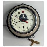 RARE VINTAGE RUSSIAN COMMUNIST SUBMARINE CLOCK