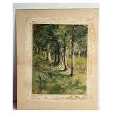 ORIGINAL WATERCOLOR EDWARD LOYAL FIELD