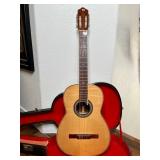 VINTAGE R ZALAPA Q ACOUSTIC GUITAR W/ REAL INLAY
