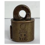 RARE ANTIQUE POST OFFICE CERTIFIED MAIL BRONZE