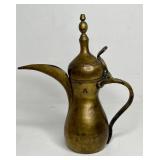 ANTIQUE ISLAMIC BRONZE DALLAH COFFEE POT