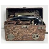 WW2 BAKELITE MILITARY CRANK FIELD TELEPHONE - RARE