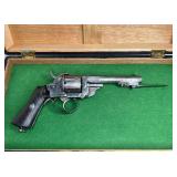RARE LARGE CALIBER PINFIRE 6 SHOOTER PISTOL