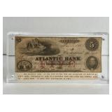 RARE 1859 THE ATLANTIC BANK OF THE CITY OF NEW YOR