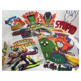 LOT OF VINTAGE 1970'S T-SHIRT IRON ON TRANSFERS