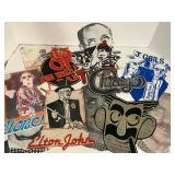 LOT OF VINTAGE 1970's T-SHIRT IRON ON TRANSFERS