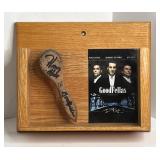 MOBSTER HENRY HILL FRAMED SIGNED SHOE SHINE BRUSH