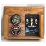 MOBSTER HENRY HILL FRAMED SIGNED SHOE POLISH CAN