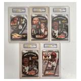 LOT OF 5 DALE EARNHARDT SR COLORIZED QUARTERS