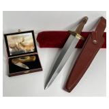 VINTAGE DAGGER AND POCKET KNIFE