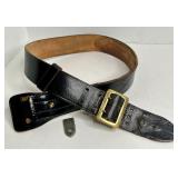 ANTIQUE GERMAN MEDAL - LARGE WIDE ANTIQUE BELT