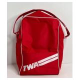 VINTAGE 1960'S TWA CARRY ON TRAVEL BAG