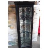 11 - PULASKI CORNER CURIO DISPLAY CABINET