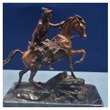 11 - CYRUS DALLIN 1843 SIGNED BRONZE SCULPTURE (N2