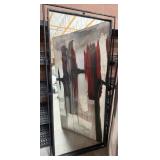 486 - WALL MIRROR FRAMED 77X36'
