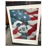 11 - DISNEY MICKEY SALUTES AMERICA PRINT FRAMED