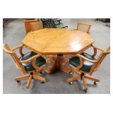 71 - GAME TABLE WITH FOUR CHAIRS